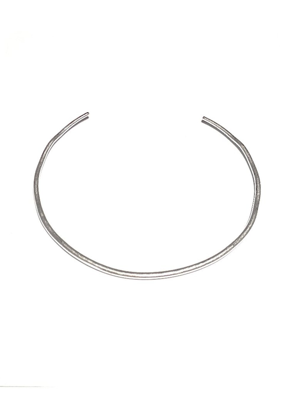 Silver-tone torque collar necklace